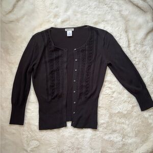 Lightweight Worthington cardigan. Signs of wear.